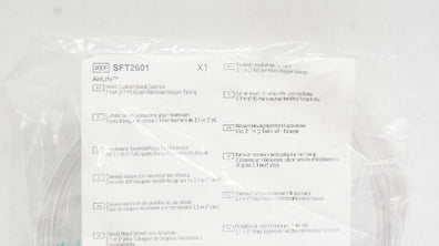 Vyaire SFT2601 AirLife Infant Cushion Nasal Cannula 7Ft Oxygen Tubing